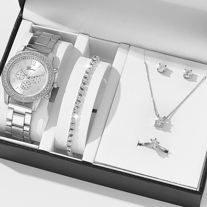Women's Casual Quartz Watch Set