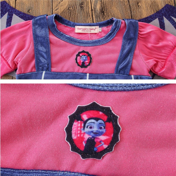 Halloween Dresses front view for toddlers showing full length