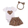 Printed Love Romper Children's Set