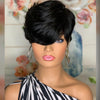 Black Short Wig with Bangs