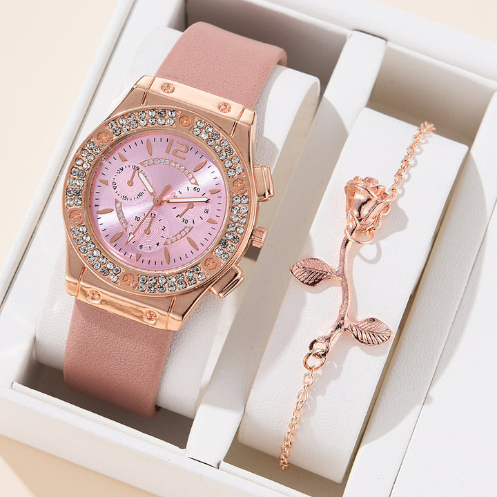 Elegant Leather Watch Set