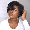 Black Bob Wig – Short Curl Style