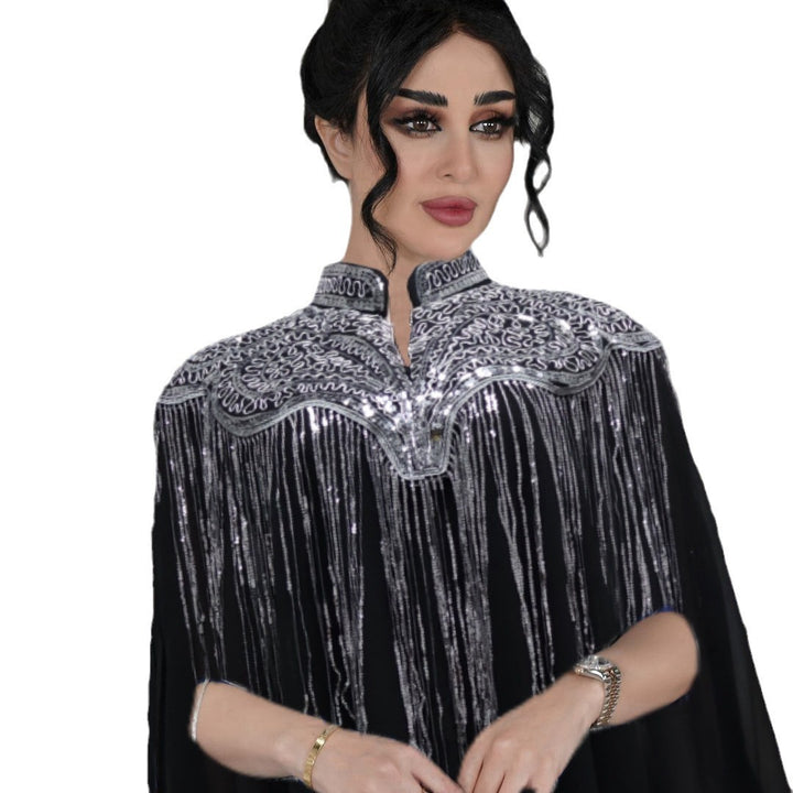 Fashion Dress Robe Ethnic Clothes Women front view showing full length