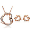 Luxury Double Heart Jewelry Set