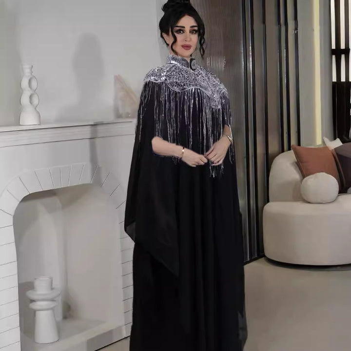 Fashion Dress Robe Ethnic Clothes Women front view showing full length