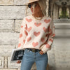 Trendy Love Pattern Sweater