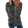 Trendy Graffiti Long Sleeve Top