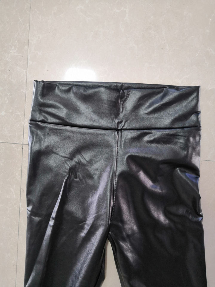 Trendy High Rise Leather Pants