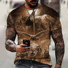 Men’s 3D Beast Print T-Shirt