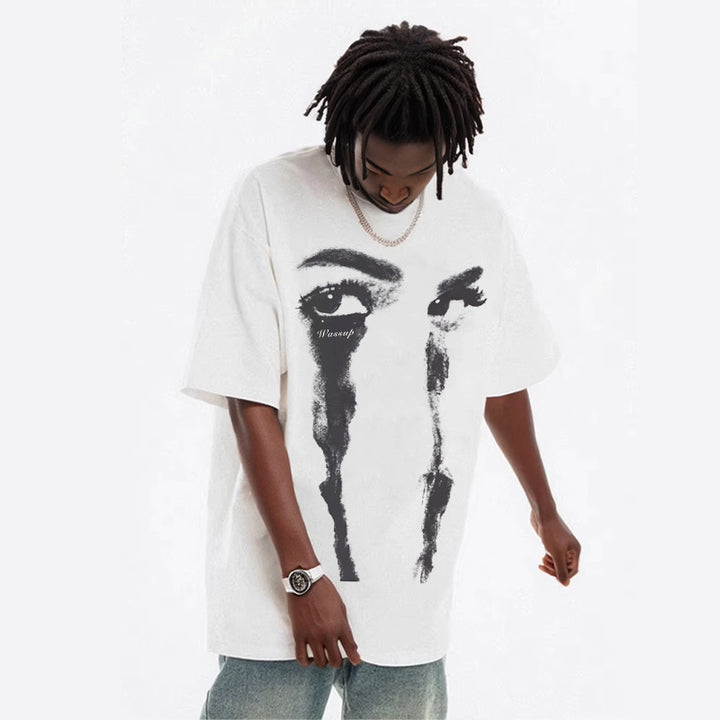 Hip Hop Vintage Cotton T-Shirt