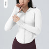 Fleece-lined Yoga Clothes Coat Women styled with leggings