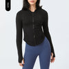 Fleece-lined Yoga Clothes Coat Women flat lay display