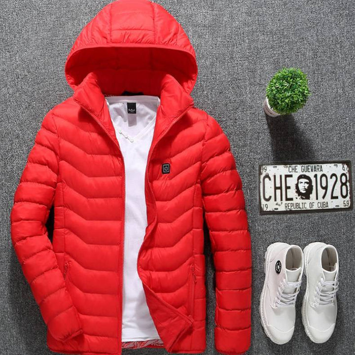 USB Heated Winter Jacket Men