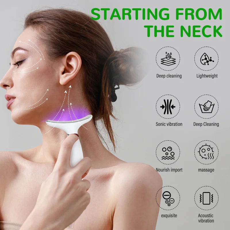 7-Color Galvanic Red Light Facial Massager