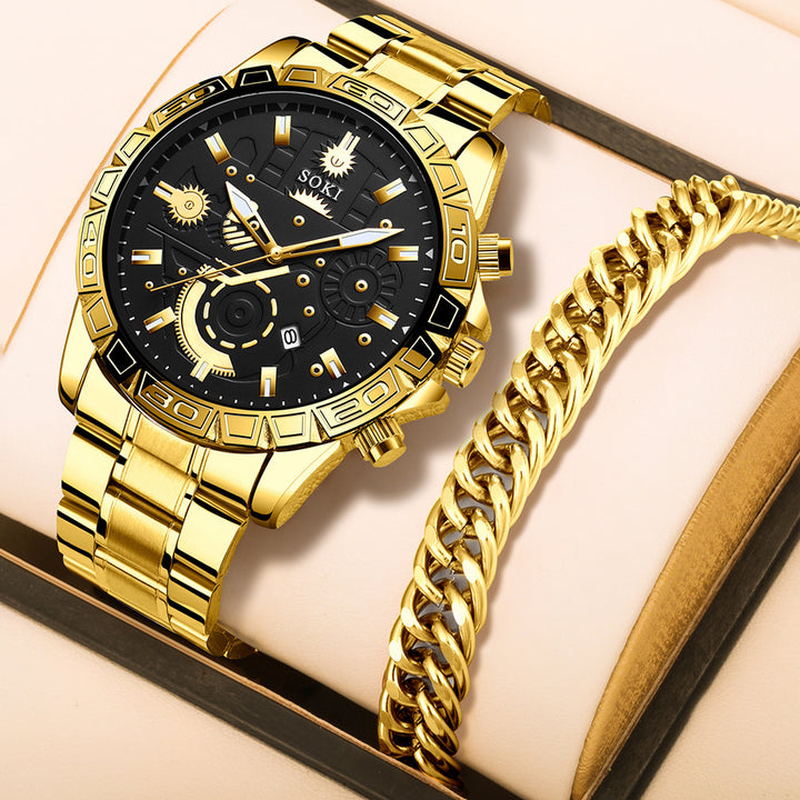Steel Belt Quartz Watch