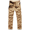 Solid Color Straight Stretch Trousers