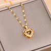 Elegant Rhinestone Love Necklace