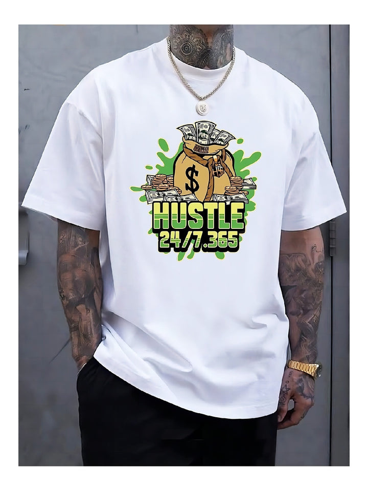 Loose Fit Hip Hop Print Tee