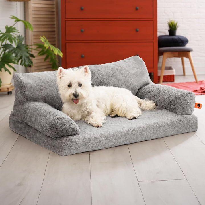 Orthopedic Dog Bed – Grey Sofa 🐾
