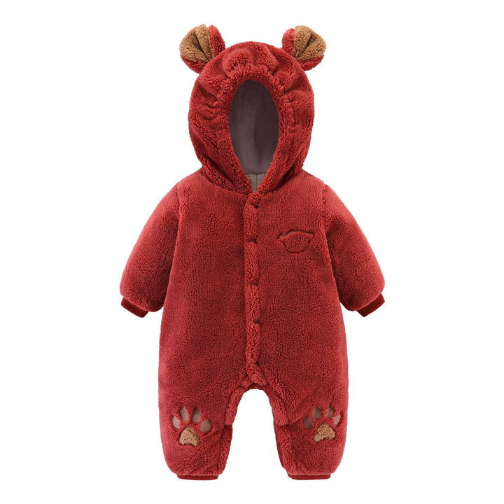 Newborn Baby Onesies Romper Quilted – soft winter outfit for baby boys and girls