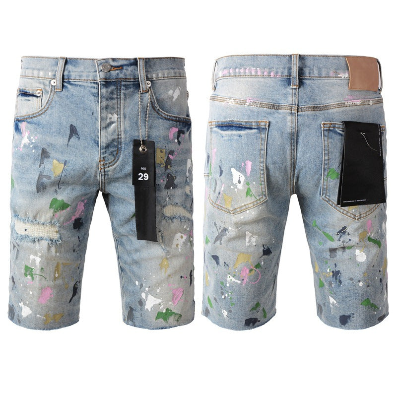 Personal Leisure Washed Light Color All-matching Jeans