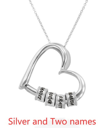 Custom Heart Name Necklace