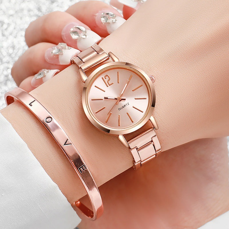 Casual Watch & Bracelet Set
