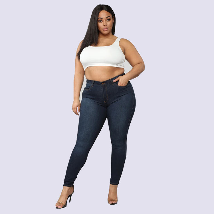Plus Size Stretch Denim Pants