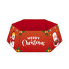 Christmas tree skirt featuring Santa Claus and festive design with the text 'Merry Christmas'.