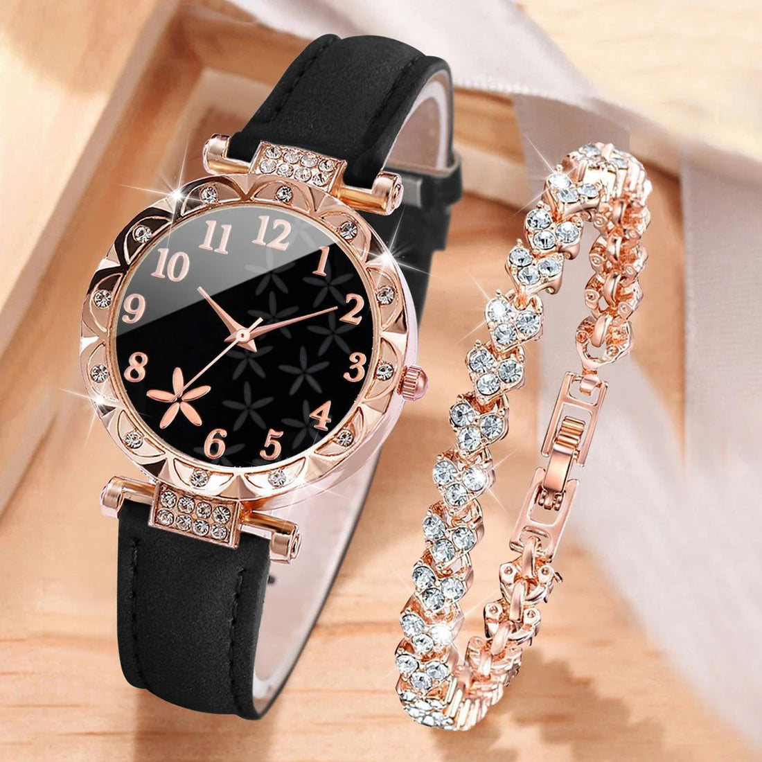 Trendy Fashion Quartz Watch Set