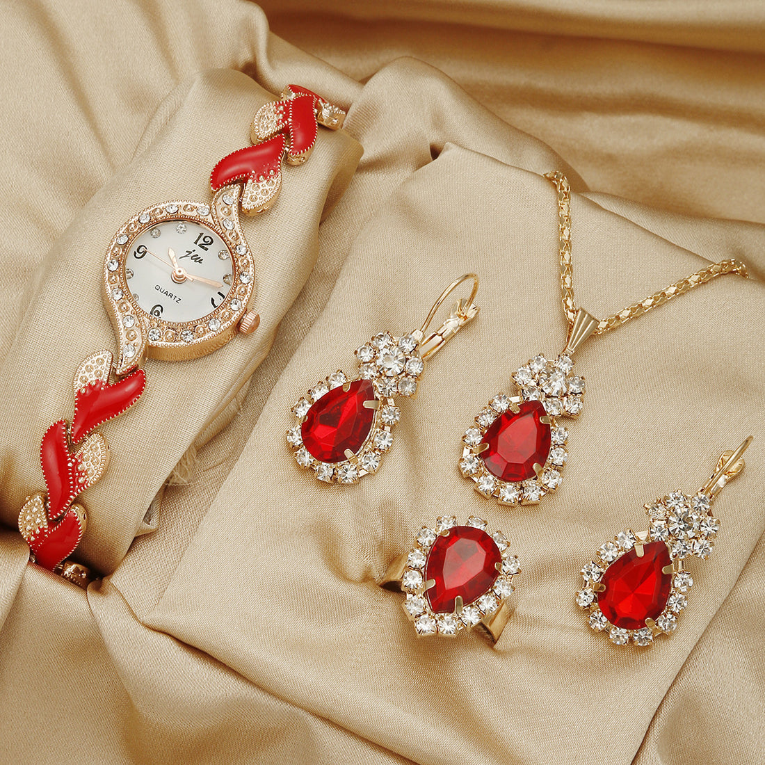 Luxury Diamond Love Watch Set