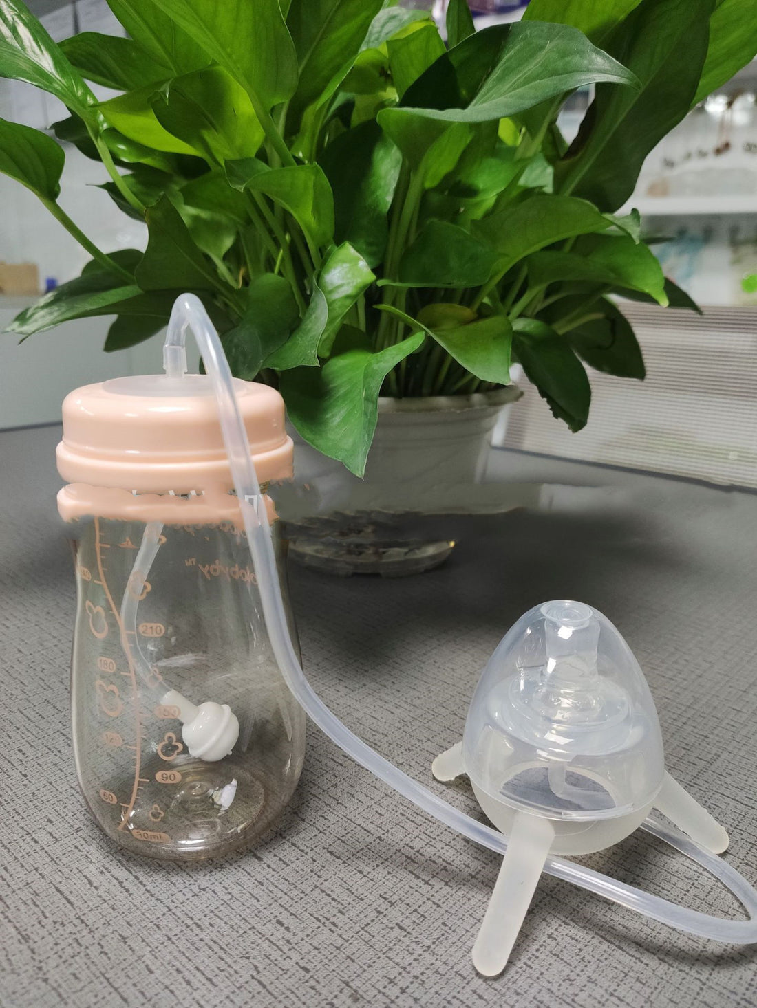 Baby Long Straw Milk Bottle