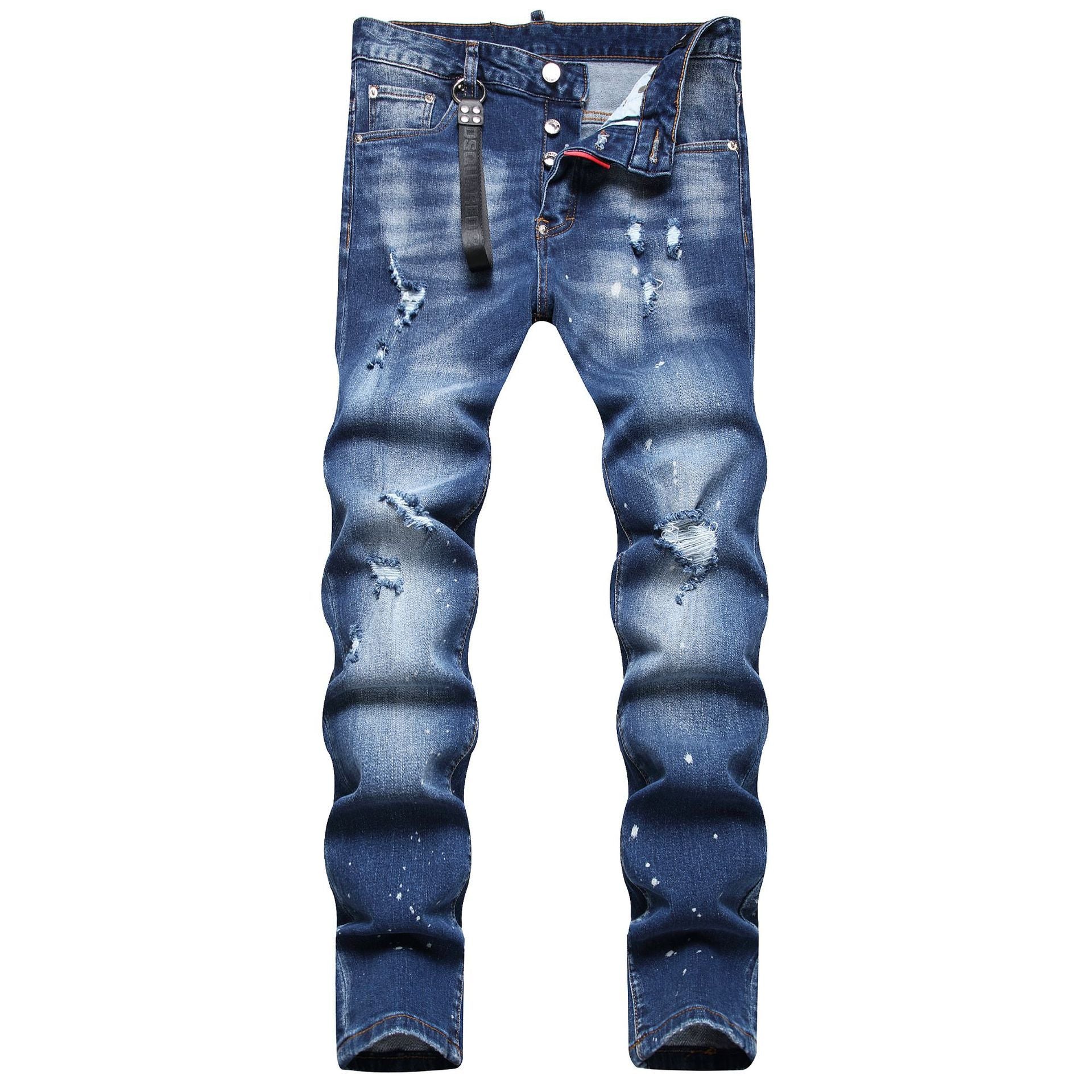 Trendy Distressed Denim Pants