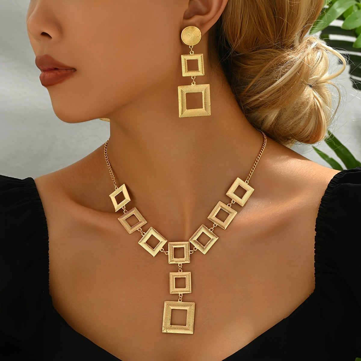 Luxury 14K Gold Jewelry Set