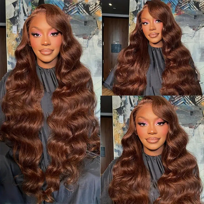 Natural Brown Curly Wig