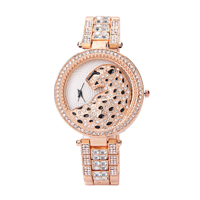 3D Diamond Leopard Watch
