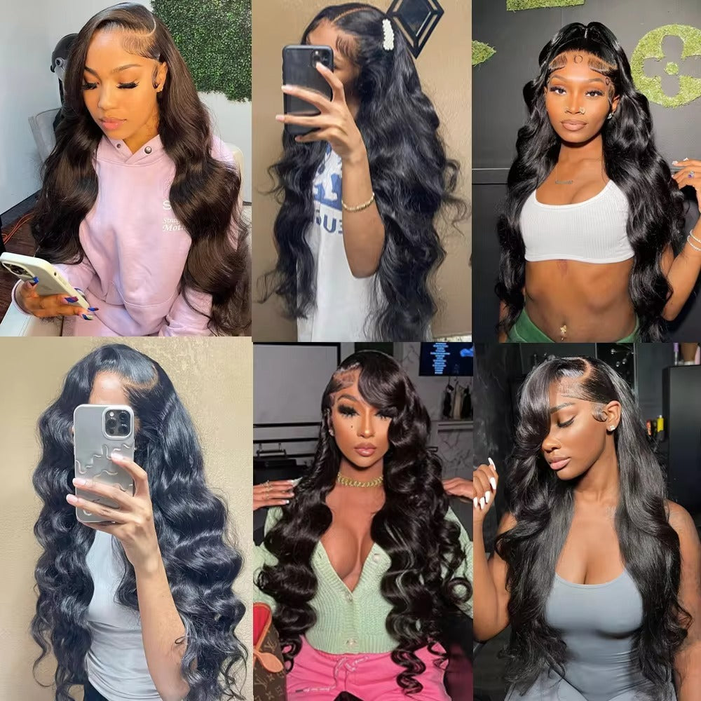 Bleached Knots Human Hair Wig 6X4