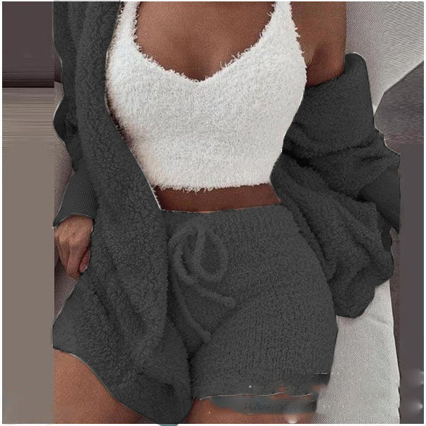 3-Piece Plush Loungewear Set