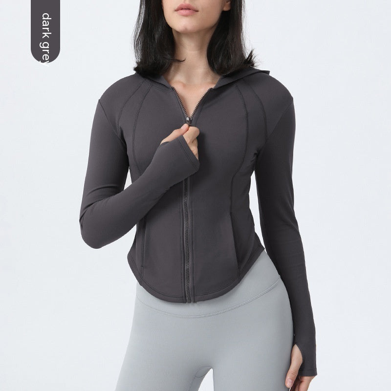 Fleece-lined Yoga Clothes Coat Women packaged ready for gift