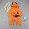 Halloween Pumpkin Hooded Jumpsuit