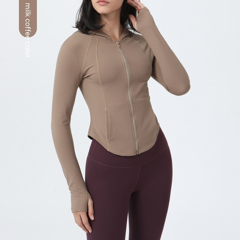 Fleece-lined Yoga Clothes Coat Women packaged ready for gift