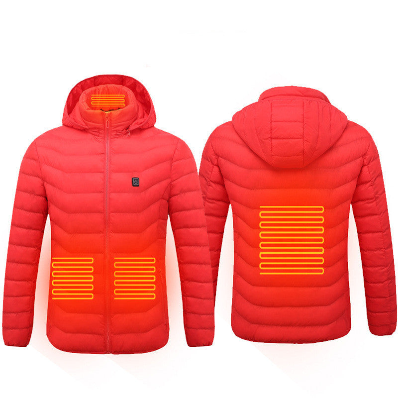 USB Heated Winter Jacket Men