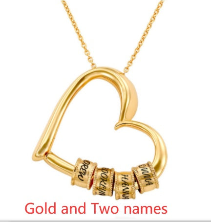 Custom Heart Name Necklace