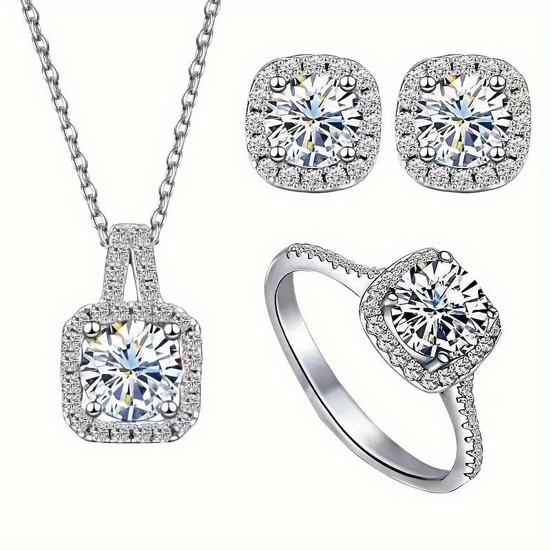 Sterling Silver Necklace & Earrings