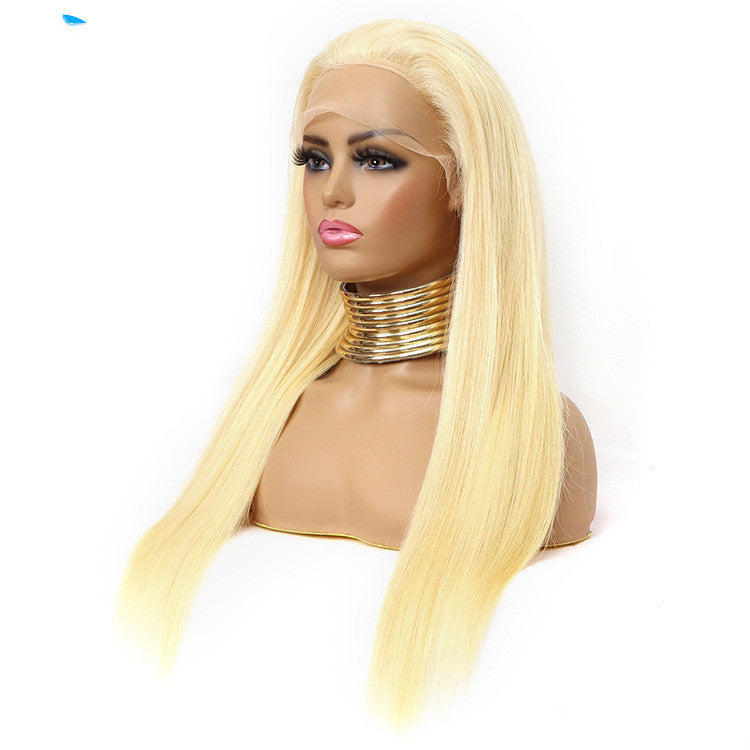 Long Straight Blonde Lace Wig