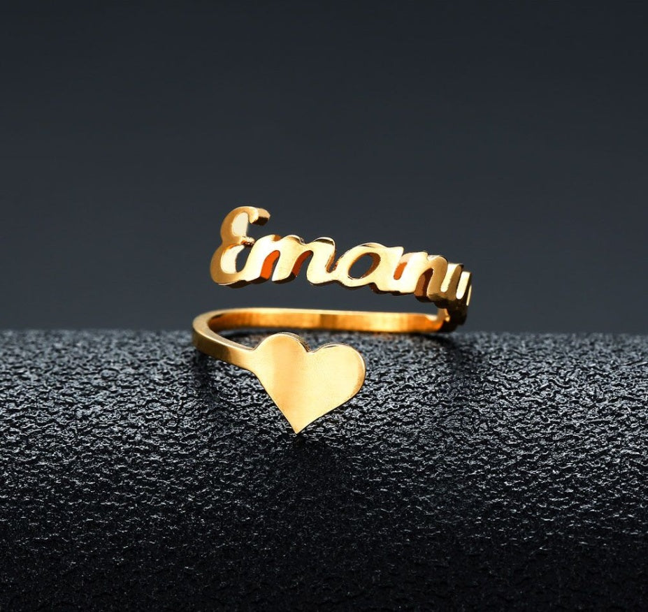 Custom Name Stainless Steel Ring