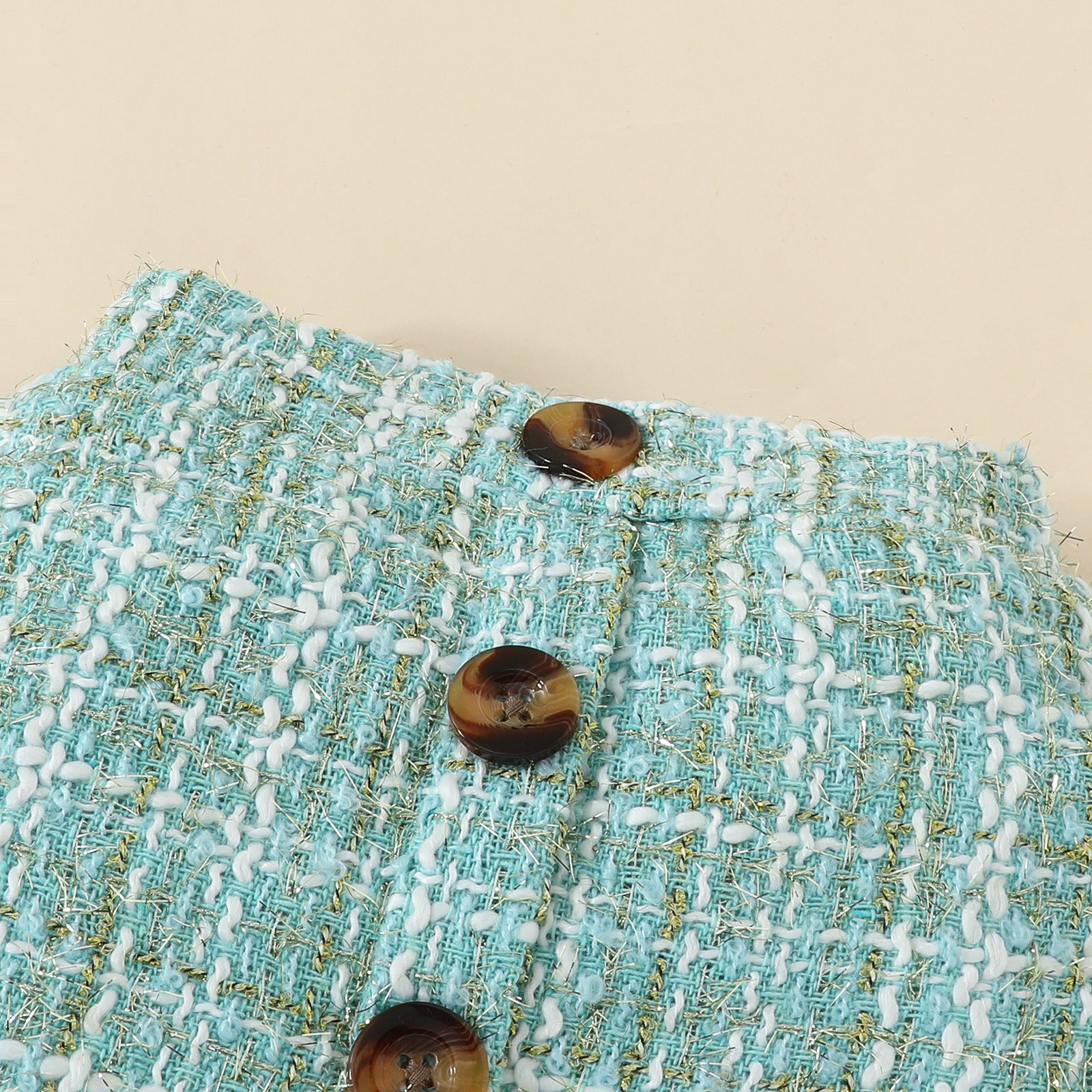 Babies' Short-Sleeved Blouse Skirt Set