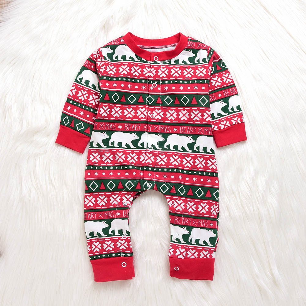 Christmas Plaid Baby Romper