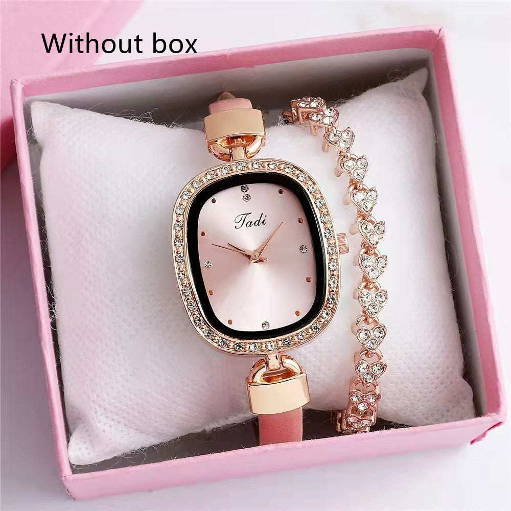 Diamond Rhinestone Watch Set