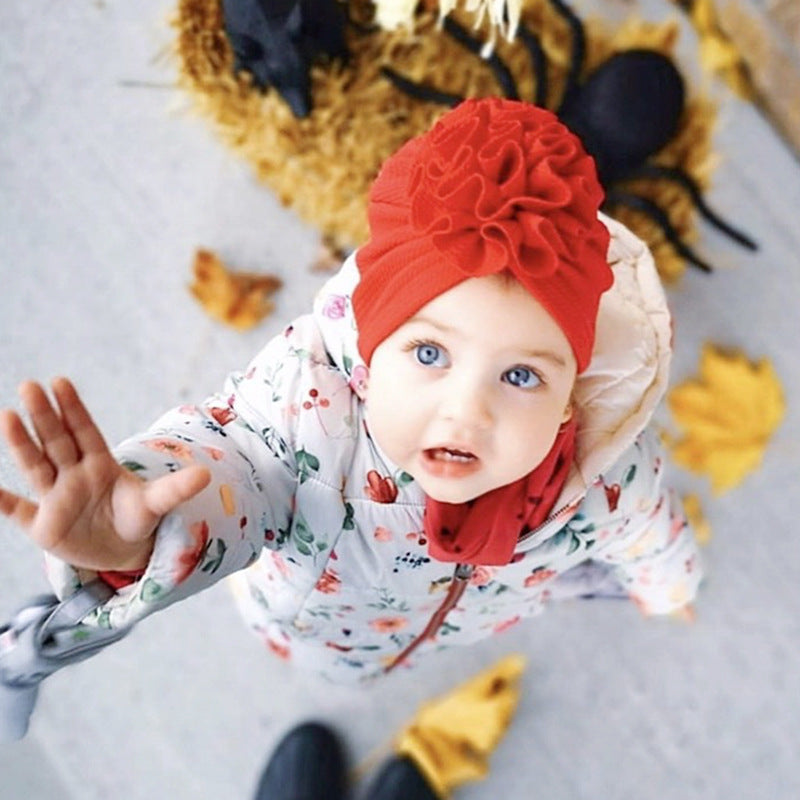 Floral Baby Baotou Hat